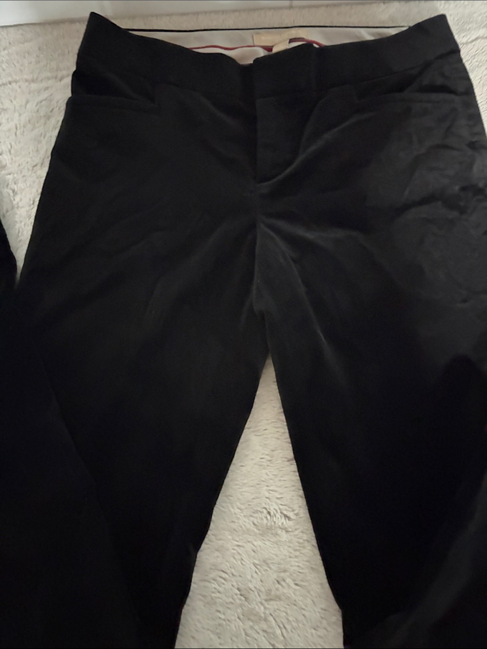 Banana republic Sloane fit, black velveting slacks